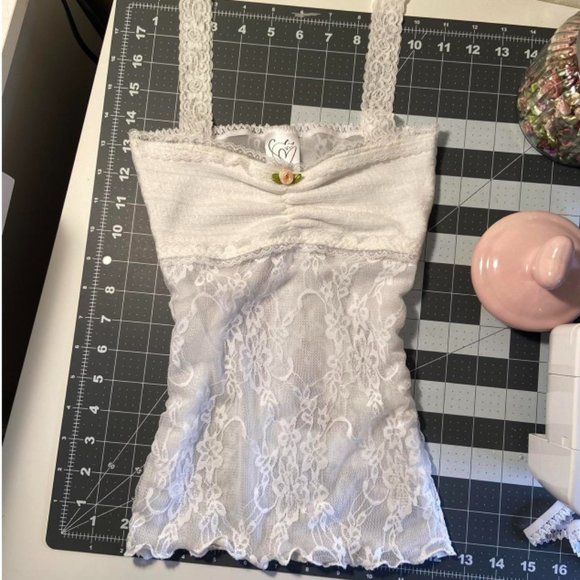 Handmade Coquette Milkmaid Ophelia Top - Picture 3 of 3